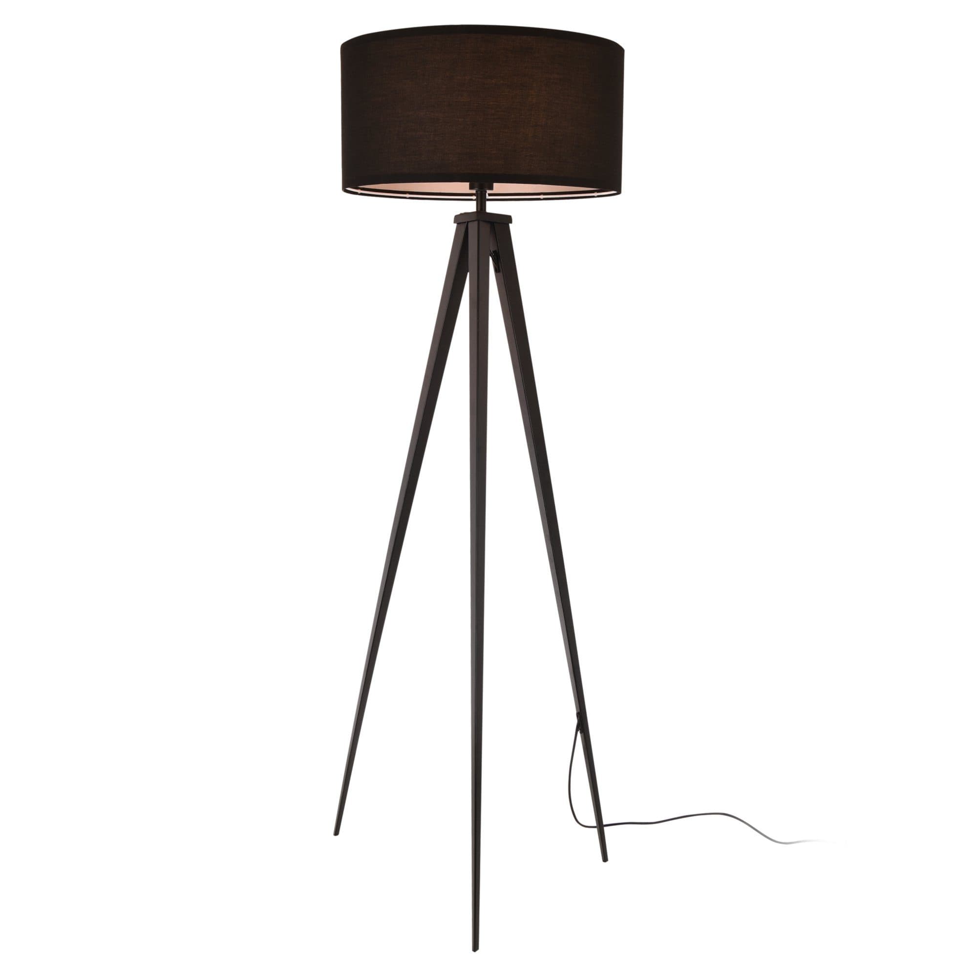 lux.pro Stehlampe Faro Schwarz 3-Fuß Leuchte Modern - Bild 2