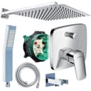 Hansgrohe Jowi Duscharmatur Set Unterputz Kopfbrause 300mm Chrom Bild 2