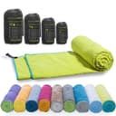 LightDry Reisehandtuch Grün Mikrofaser Leichtes Sport- und Strandhandtuch Bild 2