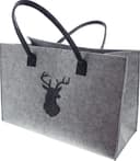 Dekokorb Filztasche Hirsch Grau/Schwarz Moderner Aufbewahrungskorb Bild 2