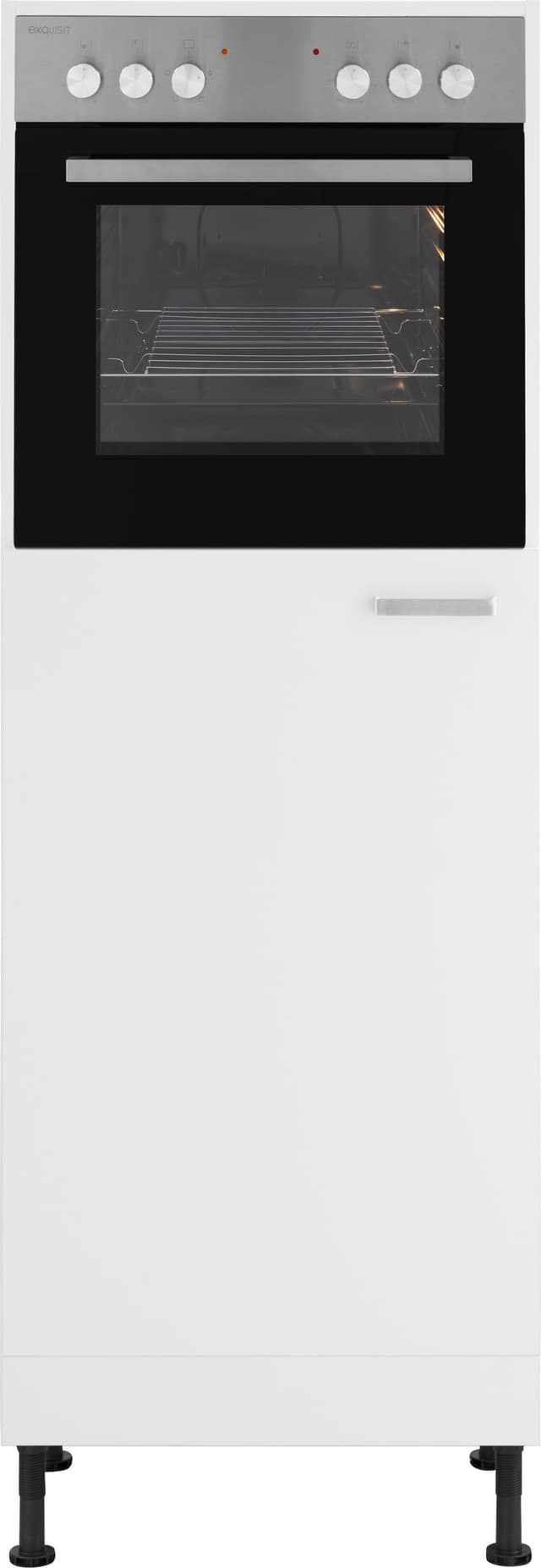 OPTIFIT Parma Backofen/Kühlumbauschrank - Modernes Design in Weiß/Grau