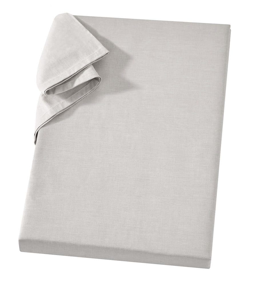 Carpe Sonno Linon-Betttuch Silber 100% Baumwolle Ohne Gummizug - Bild 2