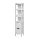 Mondeer Badezimmerschrank Hochschrank Badschrank 2 Schubladen 3 Regale Bild 2