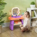 AIYAPLAY Schminktisch mit Spiegel, LED Licht, Musik, Violett Bild 2