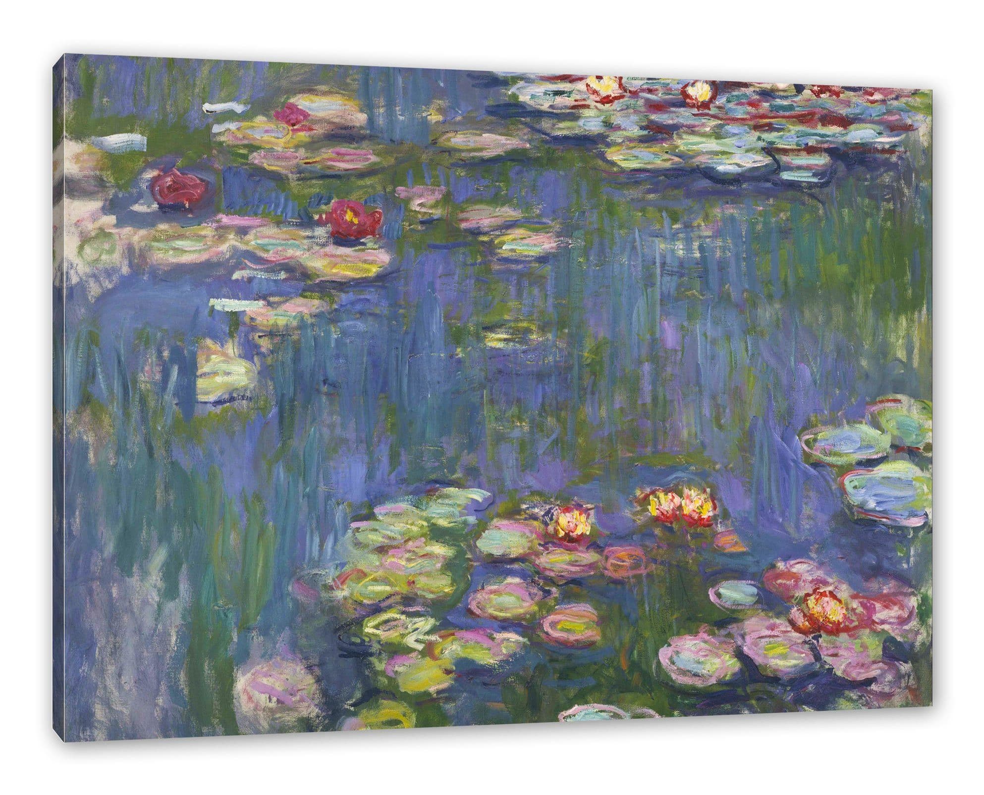 Pixxprint Leinwandbild Claude Monet Seerosen V Bunt - Bild 2