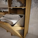 Vicco Wäscheschrank Liora Bambus Rattan Schwarz Bild 2