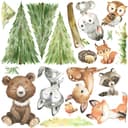 WANDKIND Wandtattoo Waldtiere V410 Abenteuer - Selbstklebend & Wieder Ablösbar Bild 2