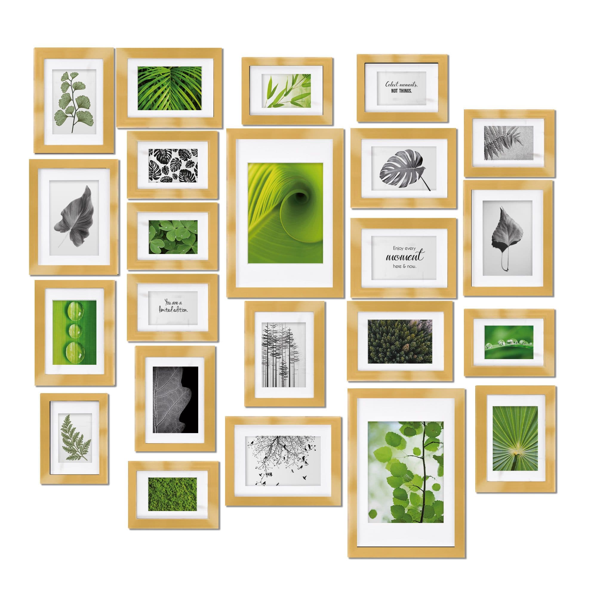 bomoe Bilderrahmen Set 24-tlg. Gold Collage - Bild 2