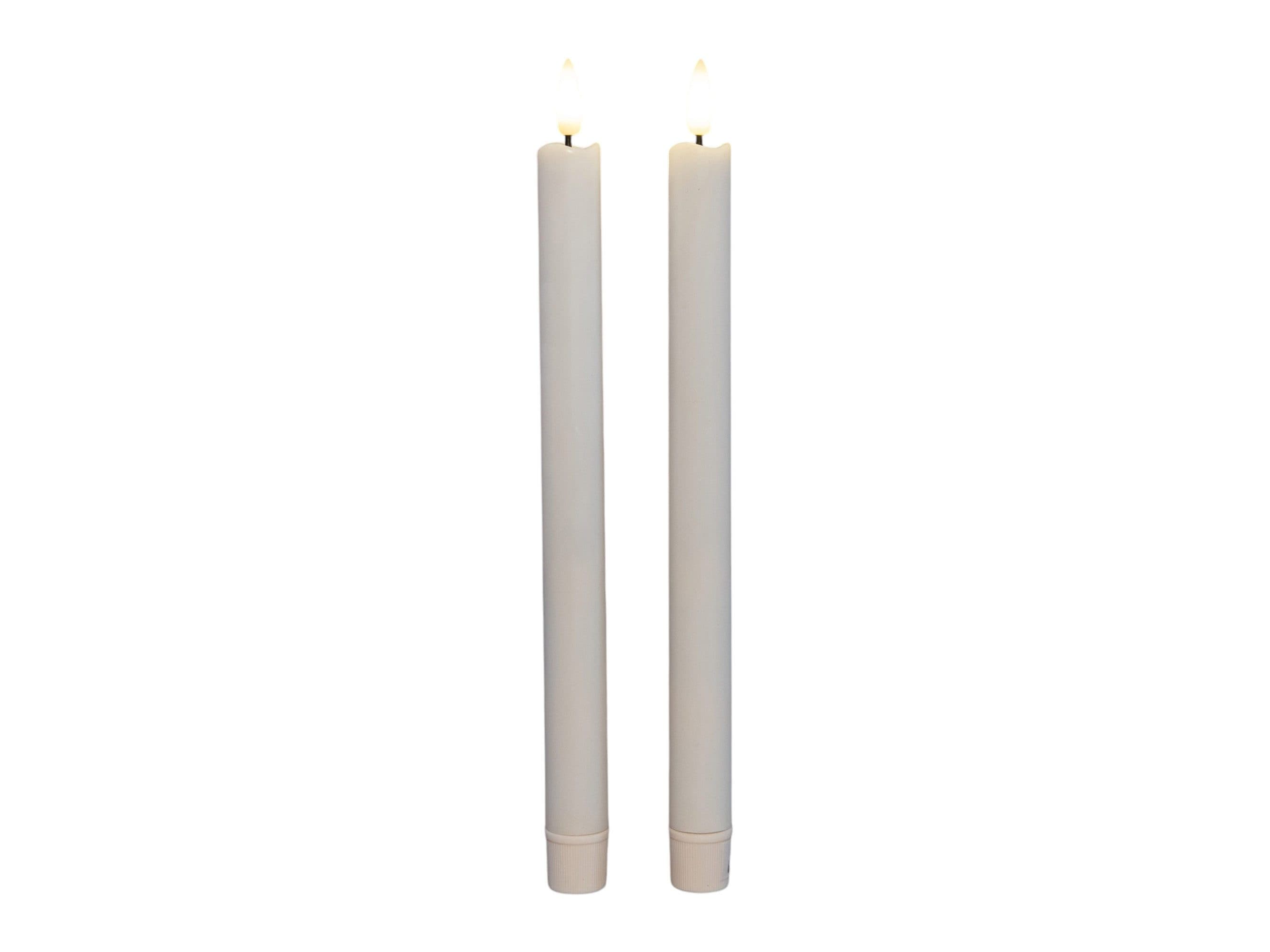 Coen Bakker Deco BV LED-Stabkerzen Set Weiß 26cm Timer 3D Flamme - Bild 2