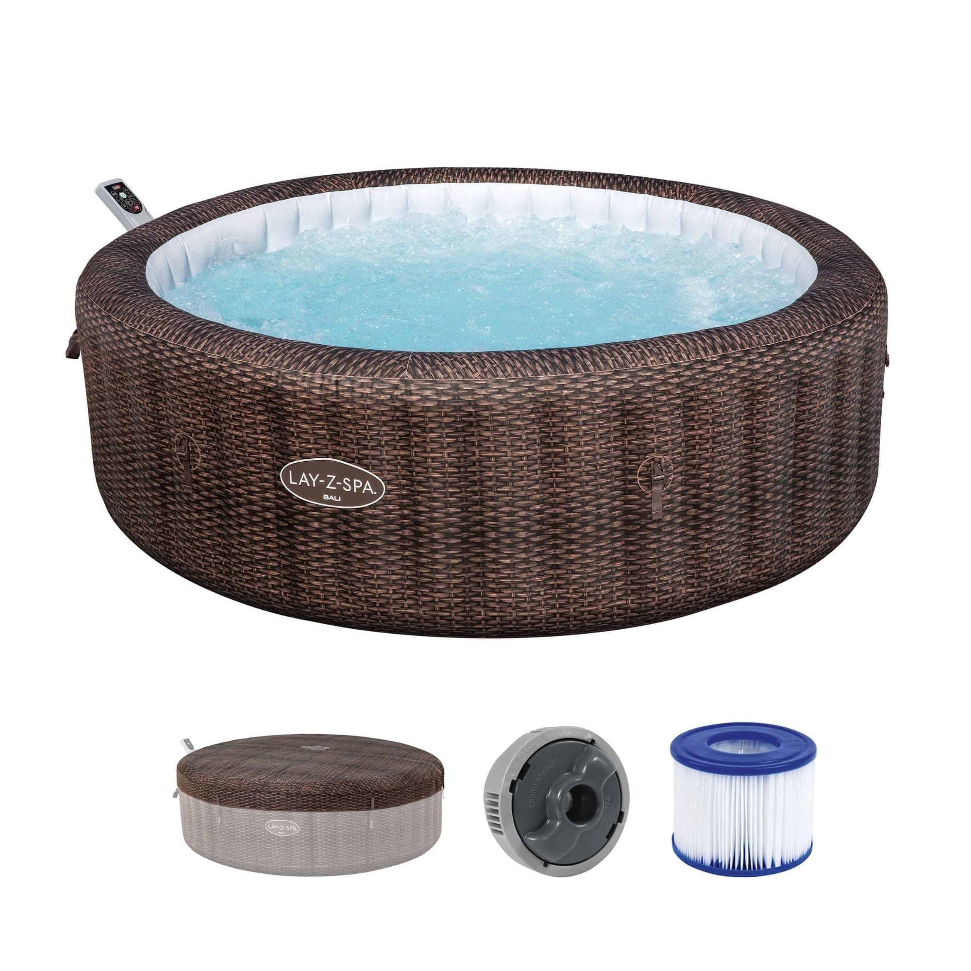 Bestway LAY-Z-SPA Bali AirJet Energiespar-Whirlpool Schokobraun - Bild 2