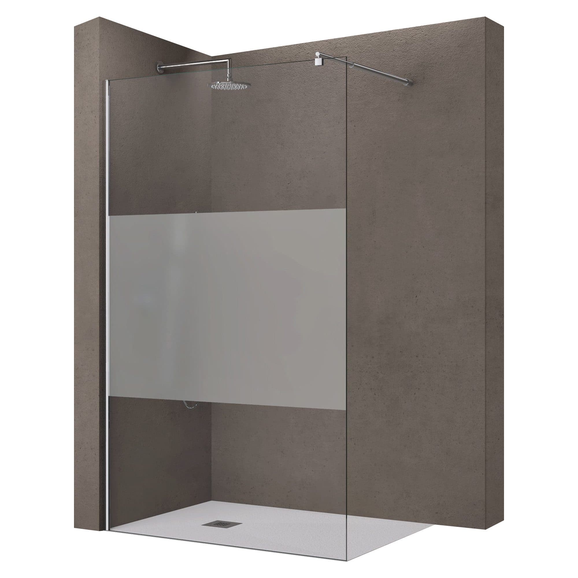 doporro Duschwand Bremen 8mm ESG Glas Edelstahl Stabilisator - Bild 2