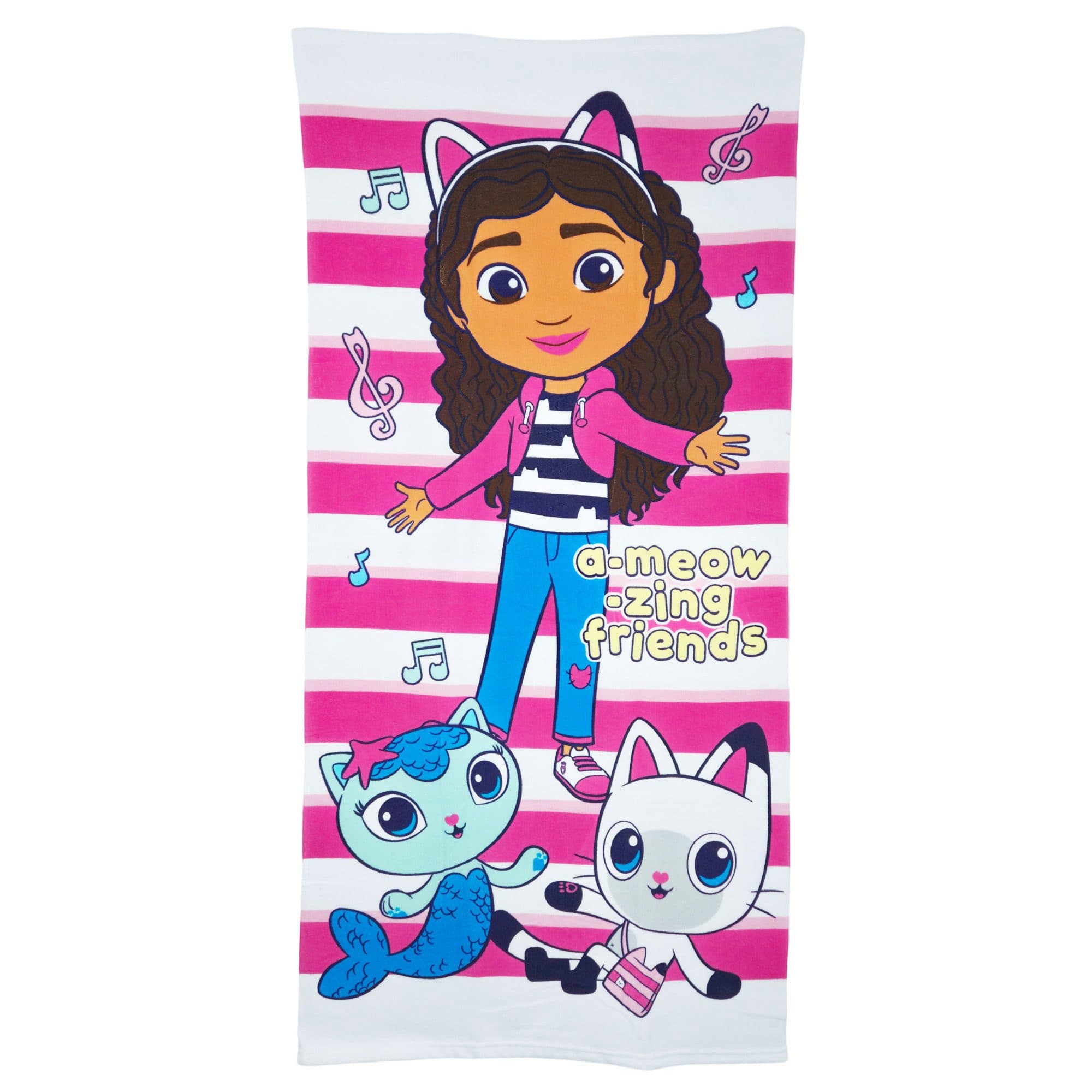 Gabby's Dollhouse Strandtuch XL Bunt mit Figuren - Bild 2