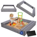 Modo24 Sandkasten mit Sitzbänken - Kiefernholz mit Abdeckplane Bild 2