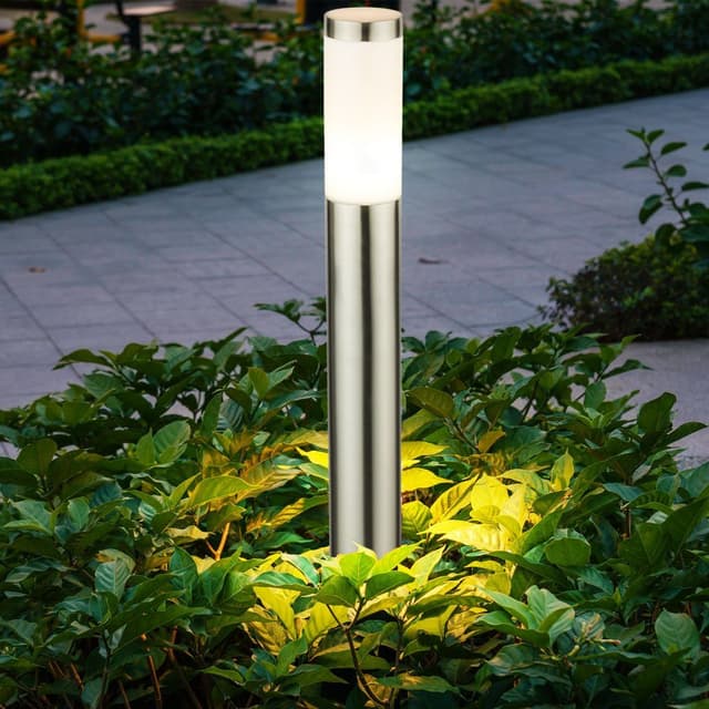 GLOBO LIGHTING Edelstahl Gartenleuchte Außenlampe Opal Design
