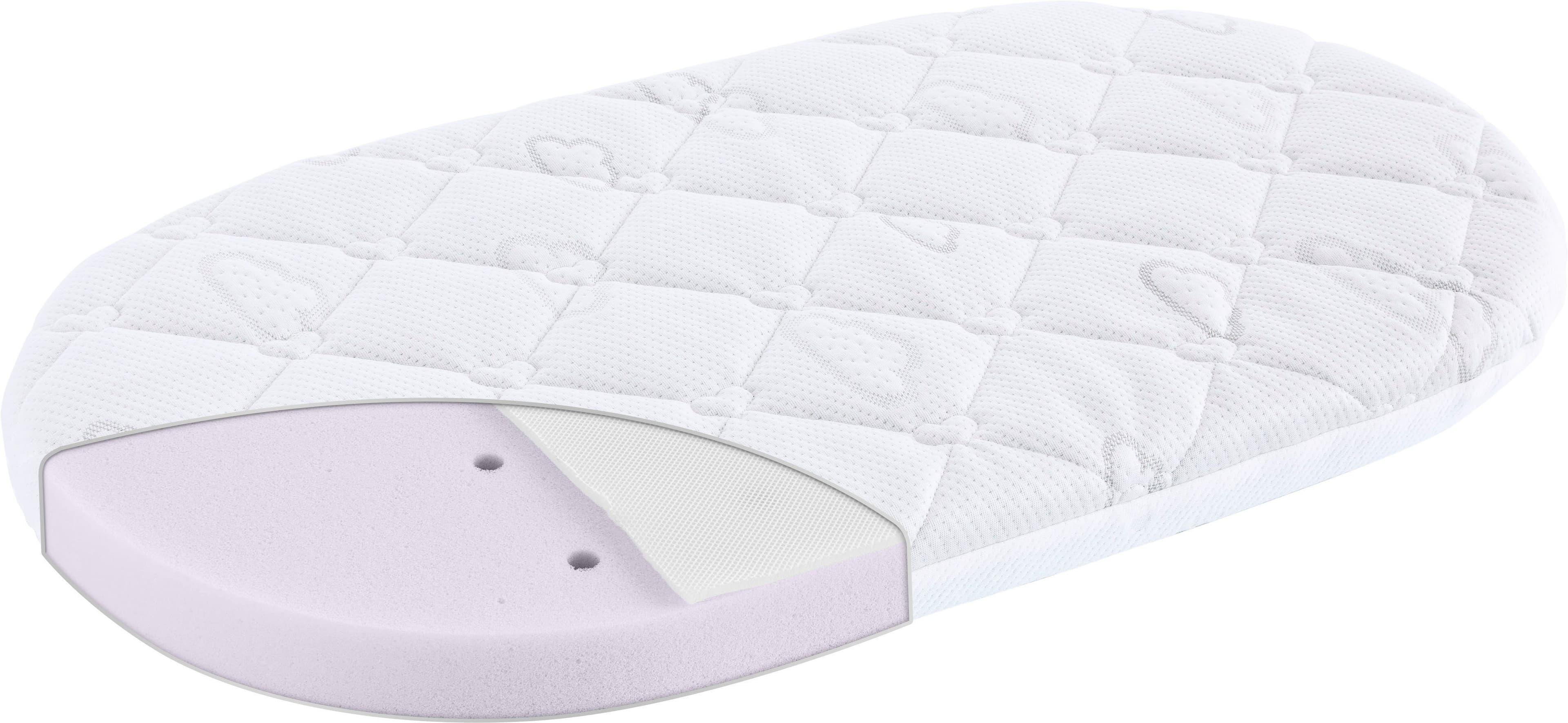 TRÄUMELAND Babymatratze Brise Light Oval Weiß