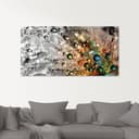 ARTLAND Glasbild Farbenfrohe Natur Bunt 100x50 cm Bild 2