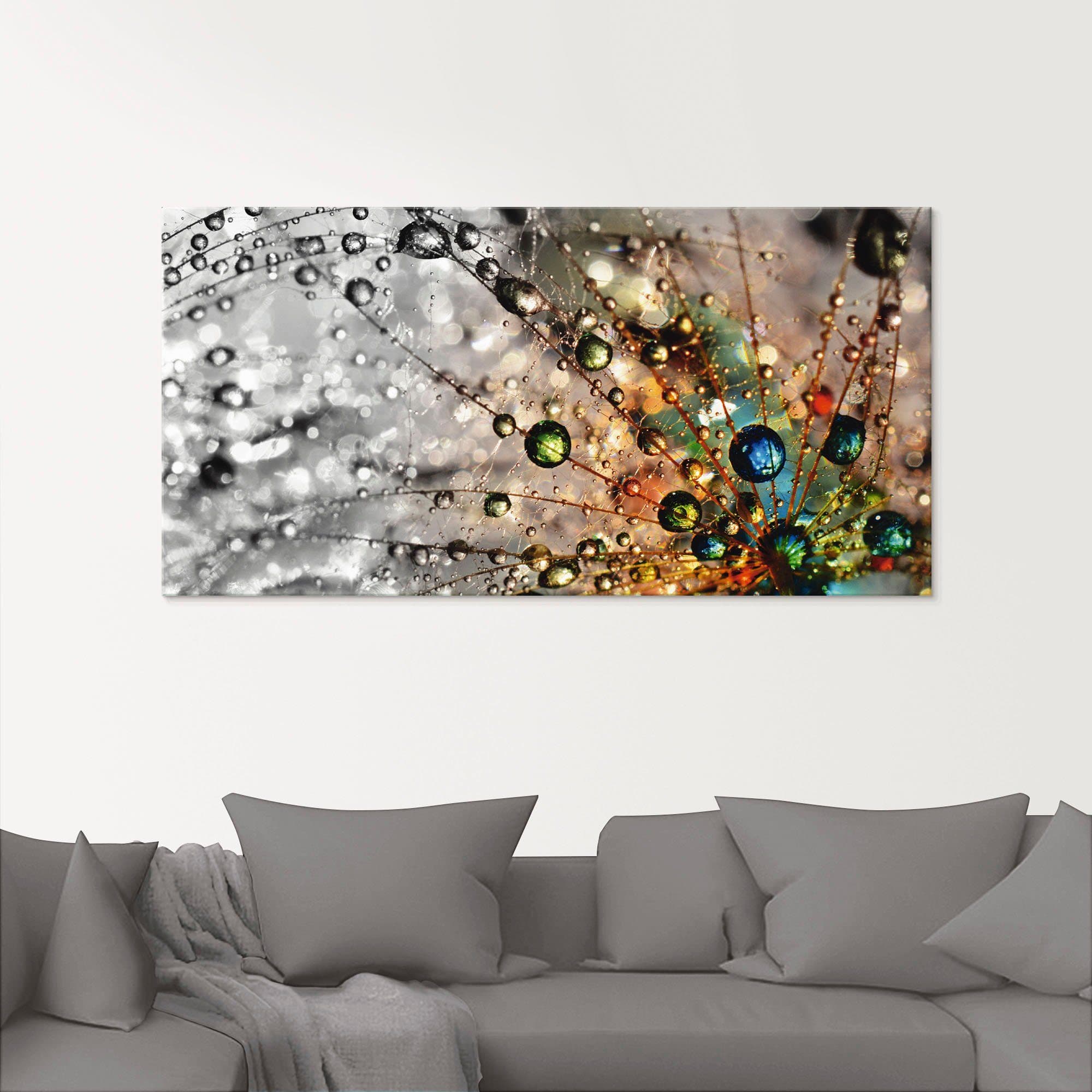 ARTLAND Glasbild Farbenfrohe Natur Bunt 100x50 cm - Bild 2