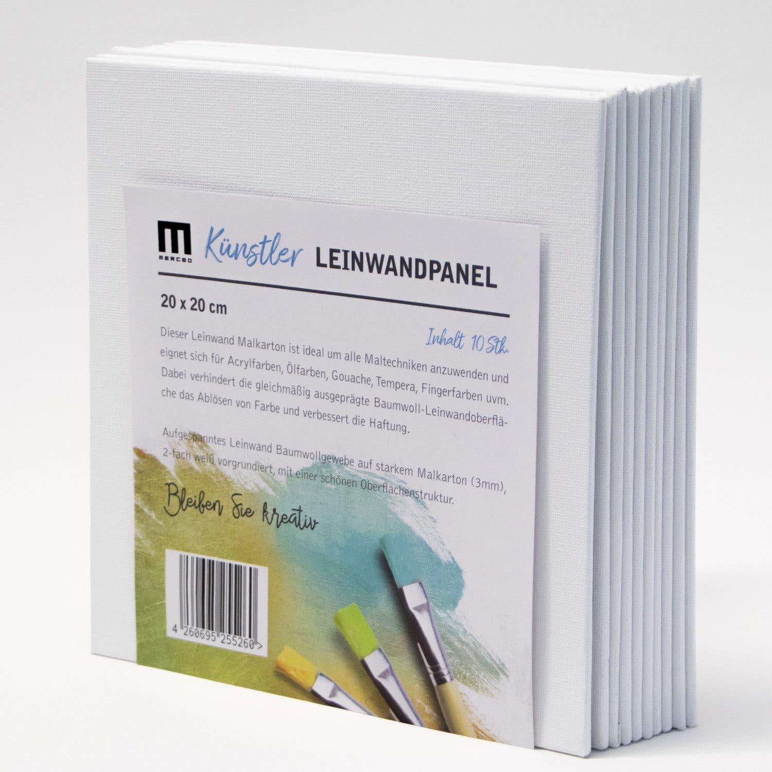 M MERCEO Leinwand 10er-Set 20x20cm - Bild 2