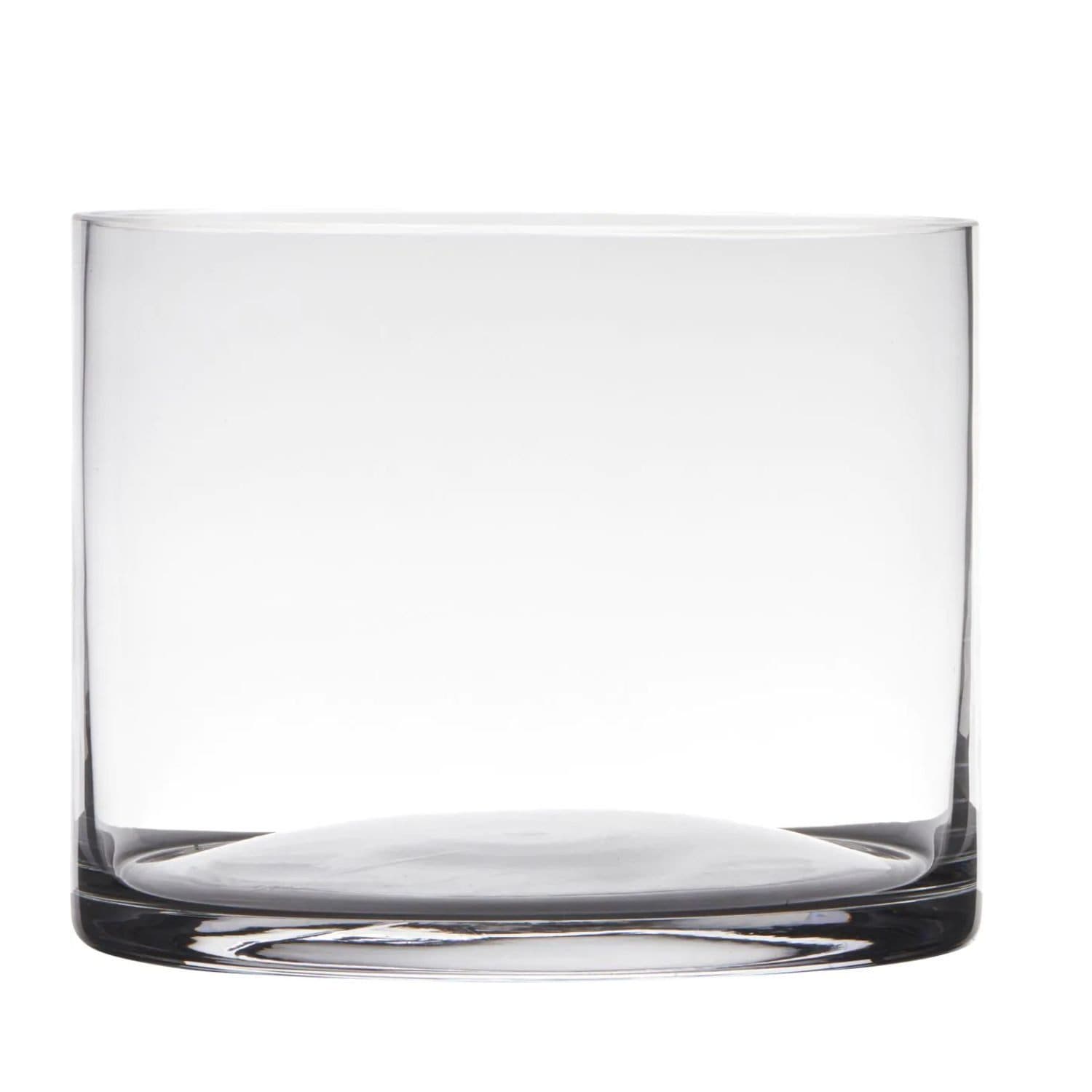 Hakbijl Glass Dekovase ZYLINDER, Cold Cut, Transparent