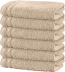 Erwin Müller Handtuch "Heidelberg" 6er-Pack Frottier Uni Beige Bild 2