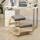 HOMCOM Ergonomischer Kniestuhl Grau Schaukelnd für Homeoffice Bild 2