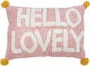 DONE. Dekokissen CUSHION HAPPY HELLO LOVELY Rosa Gelb Baumwolle Bild 2