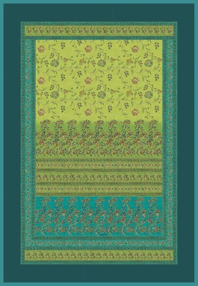 Bassetti Plaid Montefano V1 135 x 190 cm Baumwolle Grün