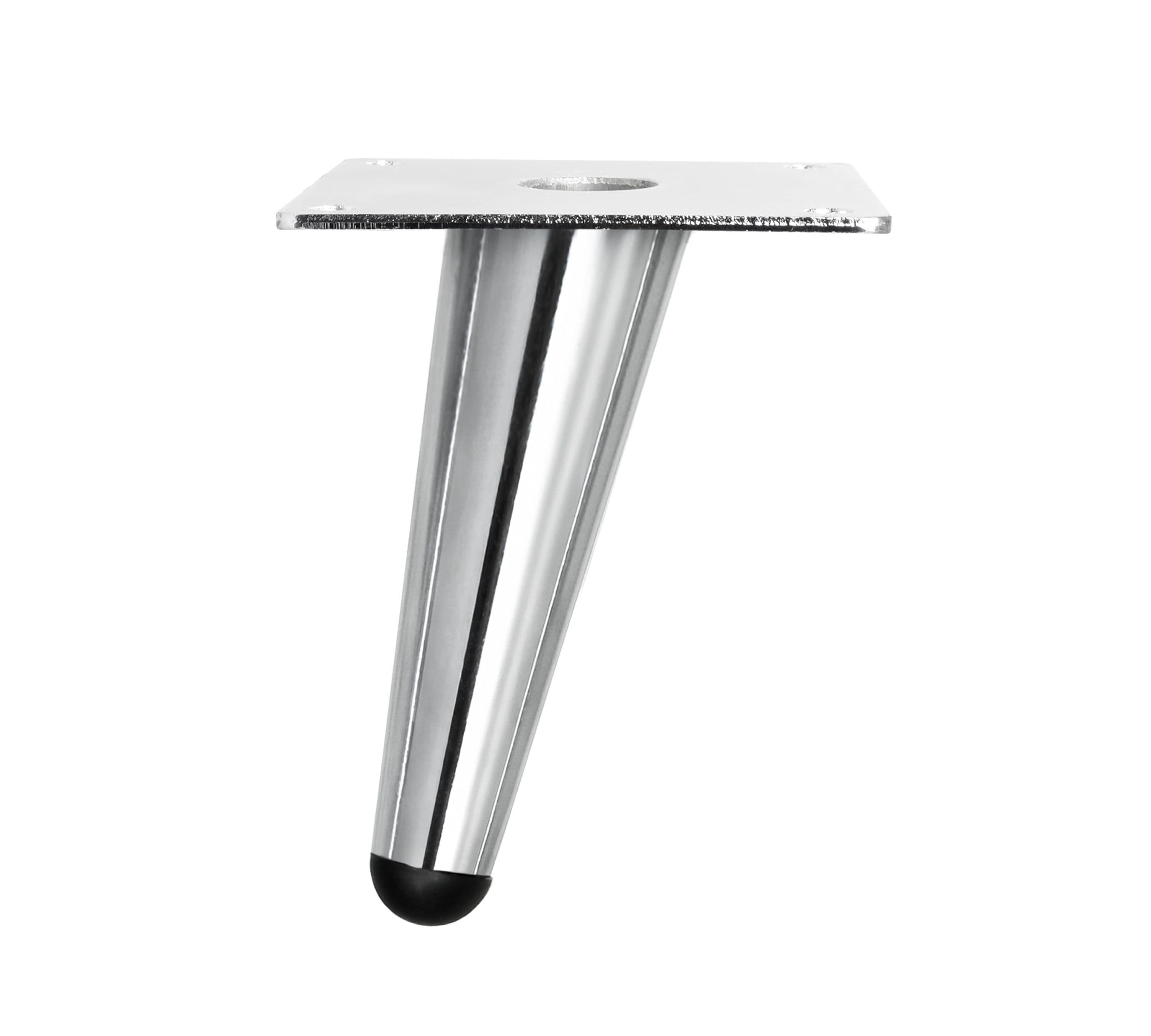 Prima-Online Tischbein 4x Schräg Möbelfüße Chrome Konisch Metall - Bild 2