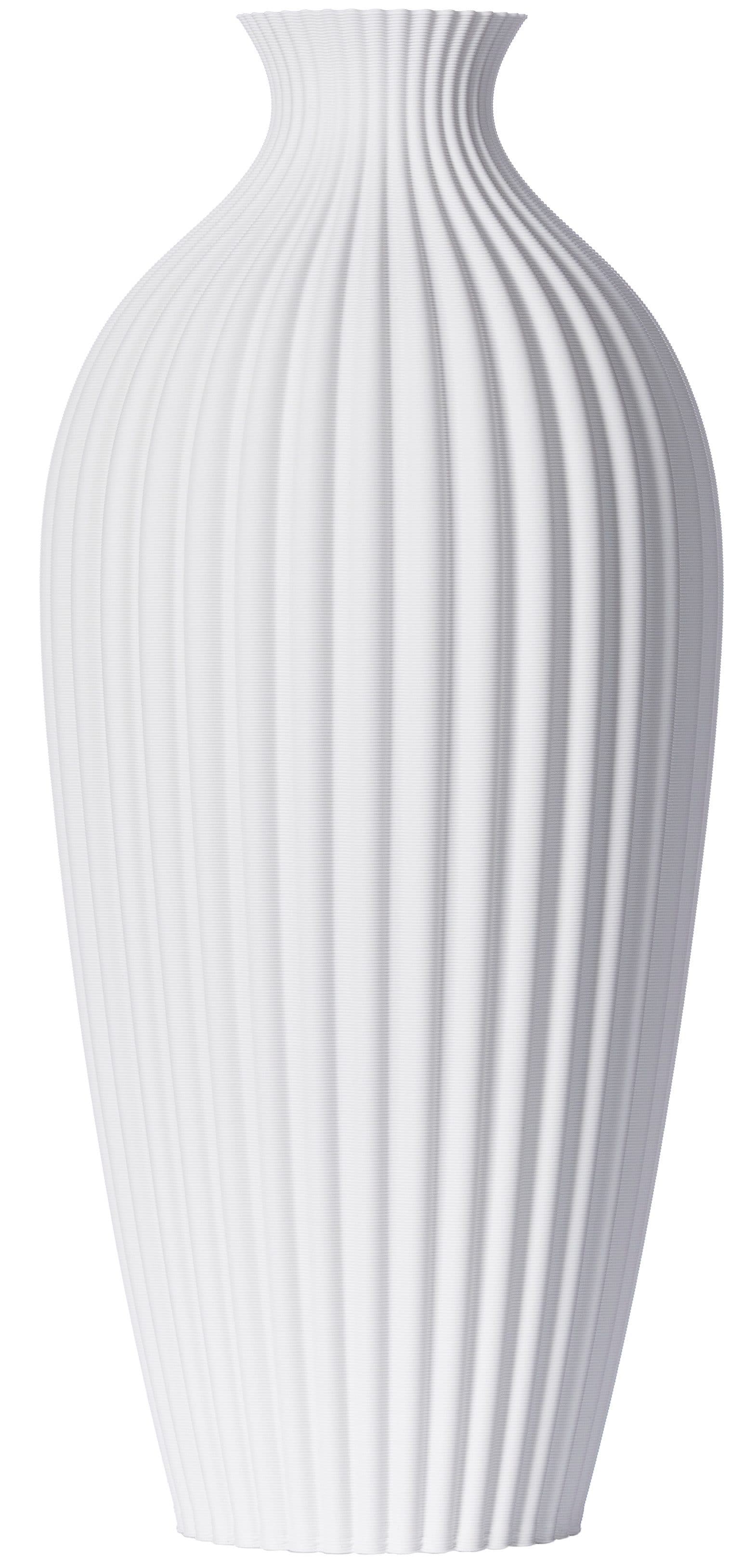 3D Vase Saskia L 30cm Weiß Nachhaltige Bodenvase - Bild 2