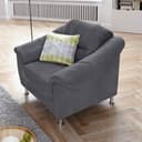 SIT & MORE Salsa Sessel Dunkelgrau Luxus-Microfaser Modern Bild 2