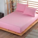 Nordic Schiller Spannbettlaken-Set 100% Baumwolle Rosa Ranforce Bild 2