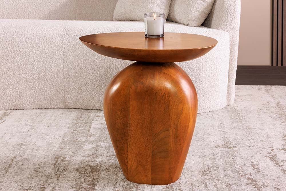riess-ambiente Beistelltisch ORGANIC 50cm braun Mangoholz - Bild 2