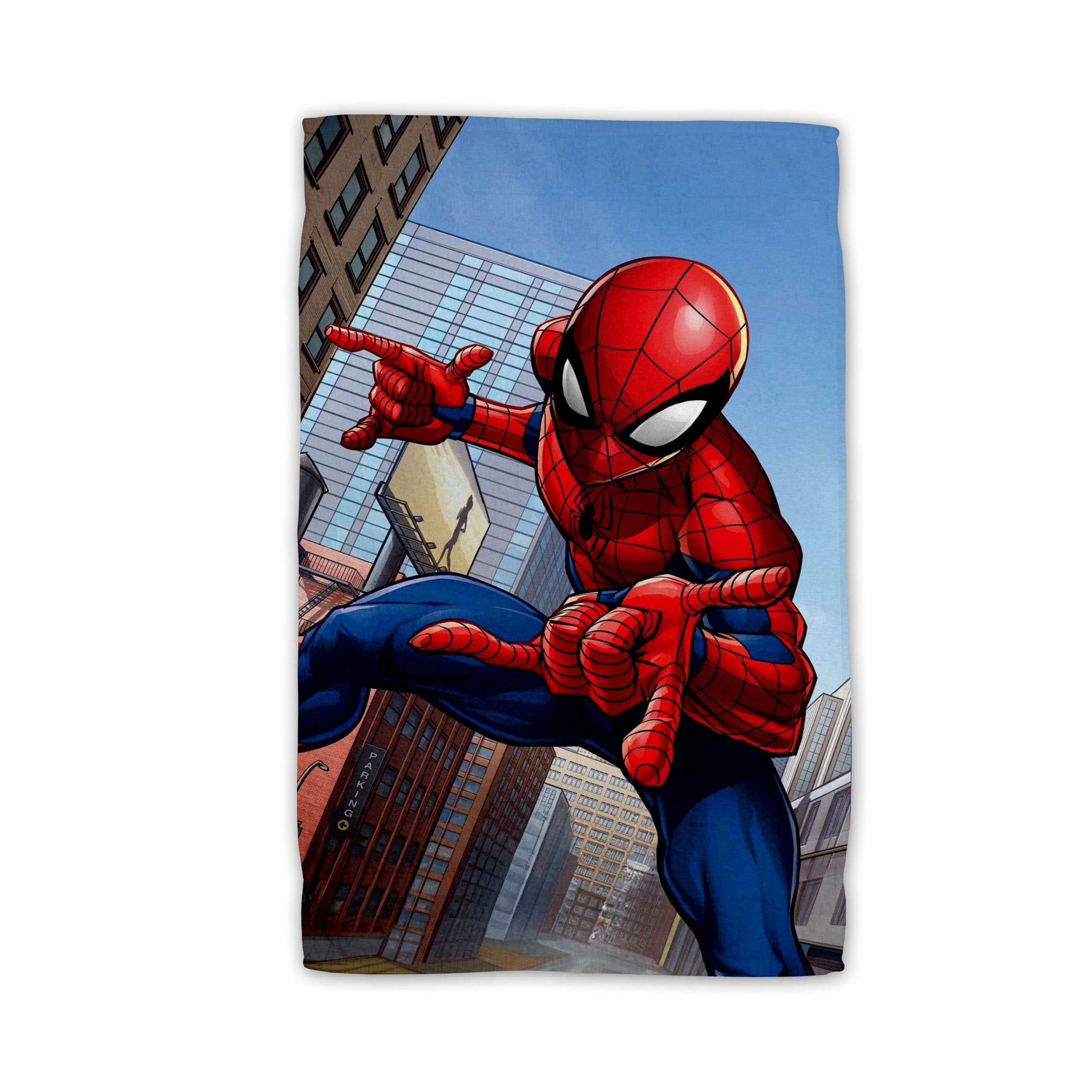 Spiderman Handtuch 100% Baumwolle 30x50 cm schnelltrocknend bedruckt - Bild 2