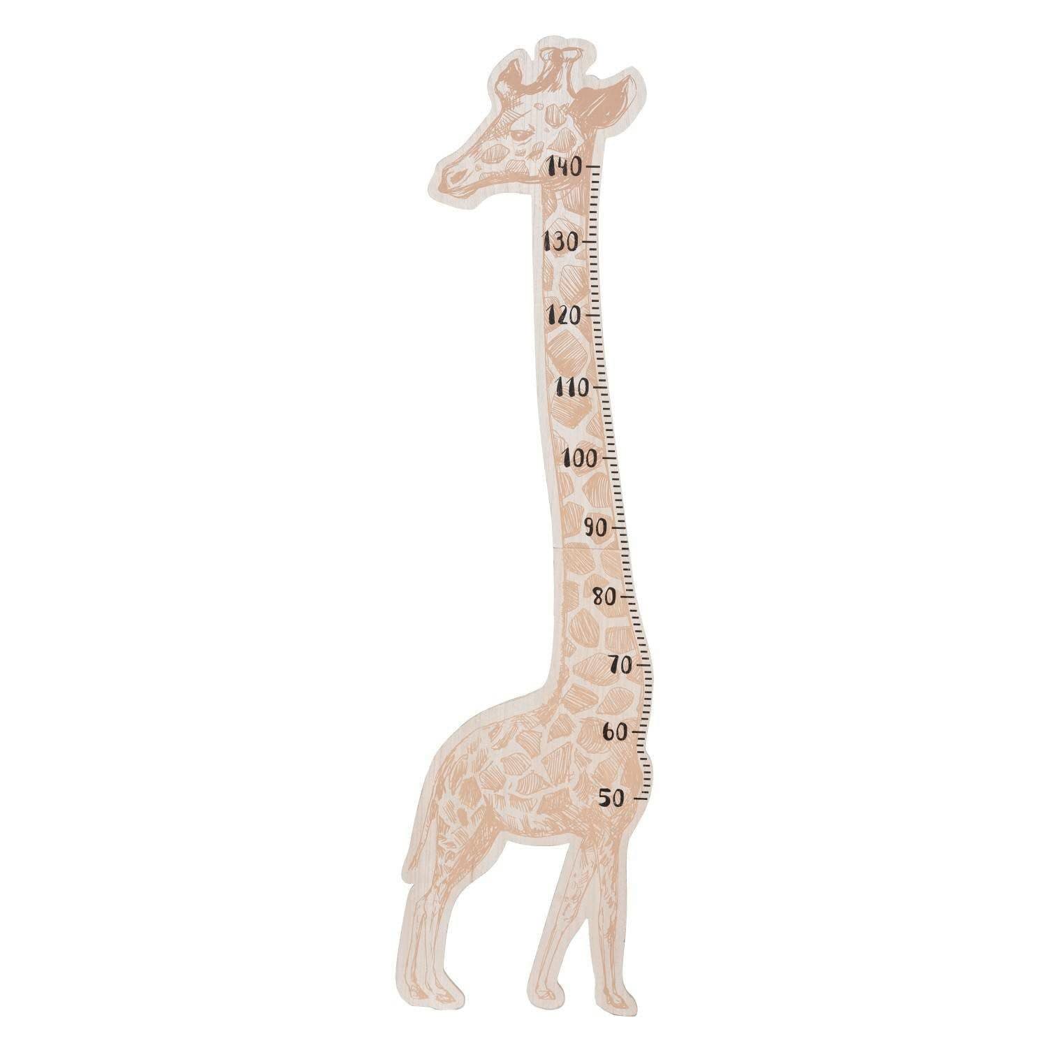 Atmosphera Giraffe Messlatte Beige MDF Deko