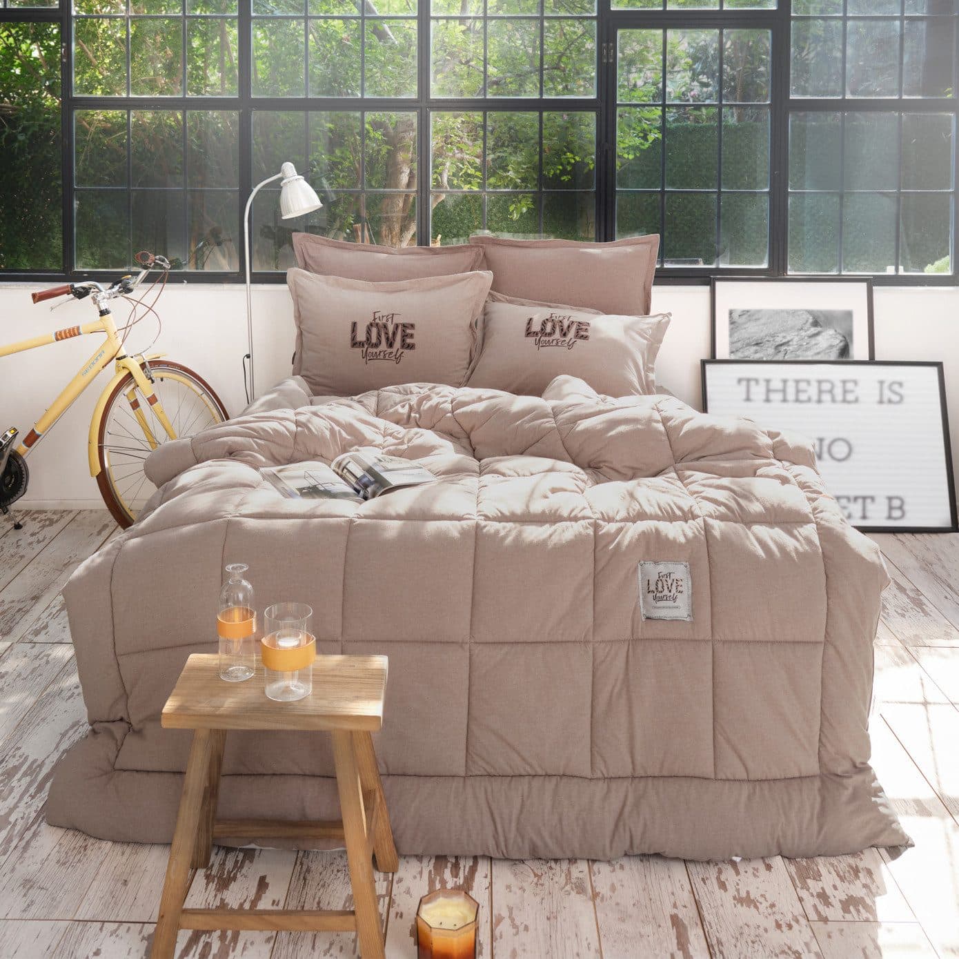 Karaca Home Bettwäsche-Set 3-teilig Baumwolle Beige Komfort - Bild 2