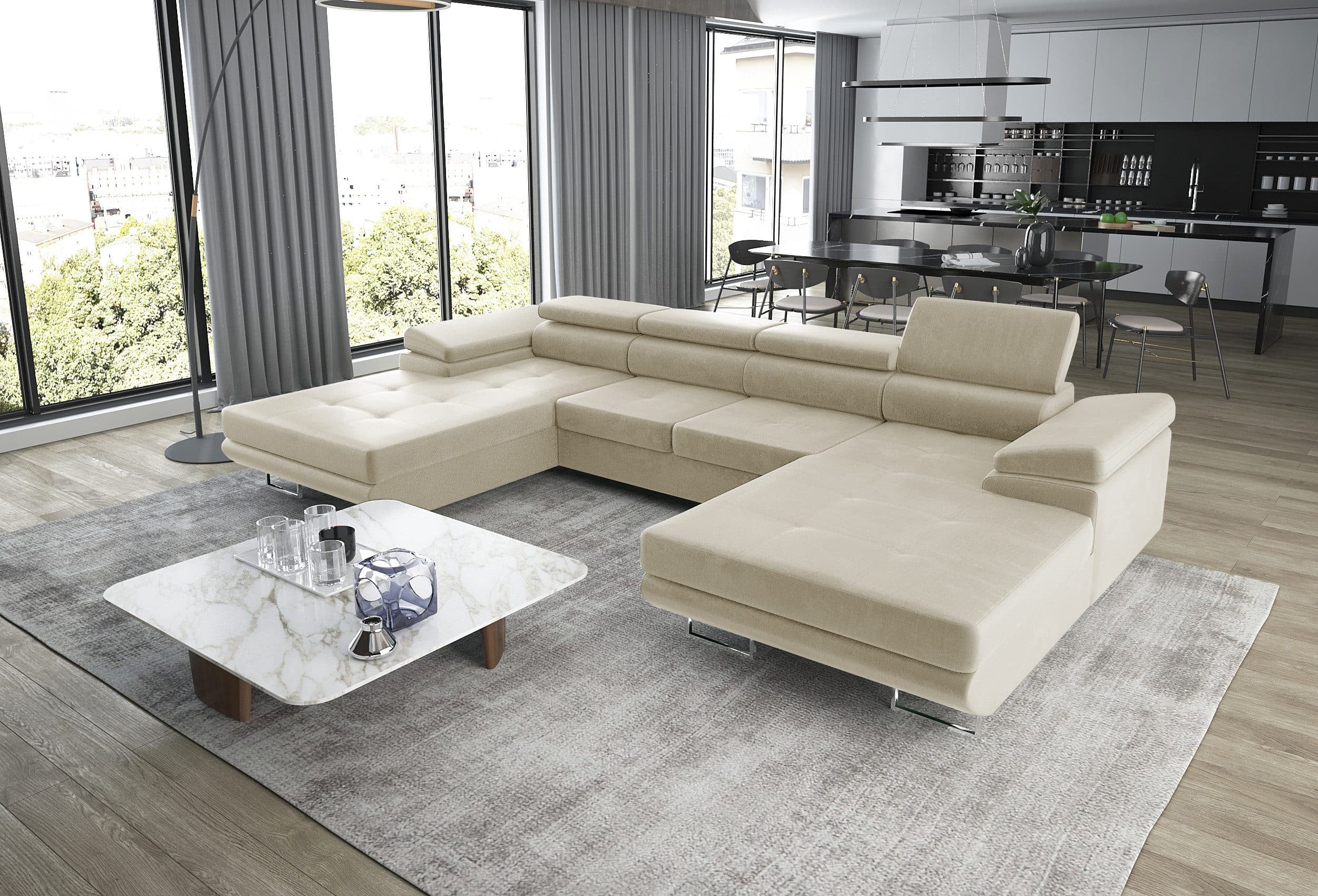 thematys Ecksofa ALVARO U mit Schlaffunktion & Bettkasten - Bild 2