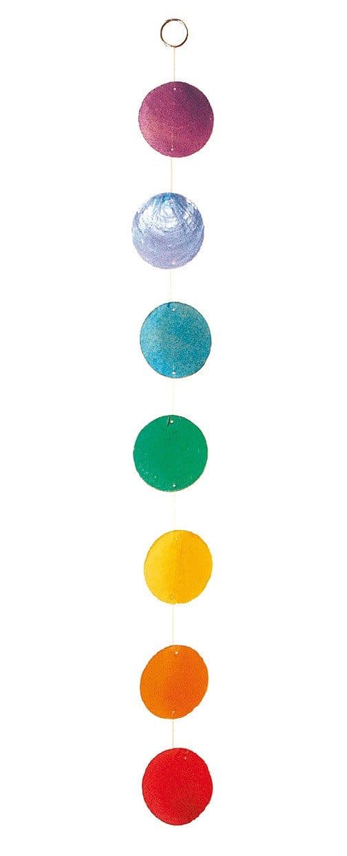 Saraswati Muschelmobile Regenbogenfarben 50cm