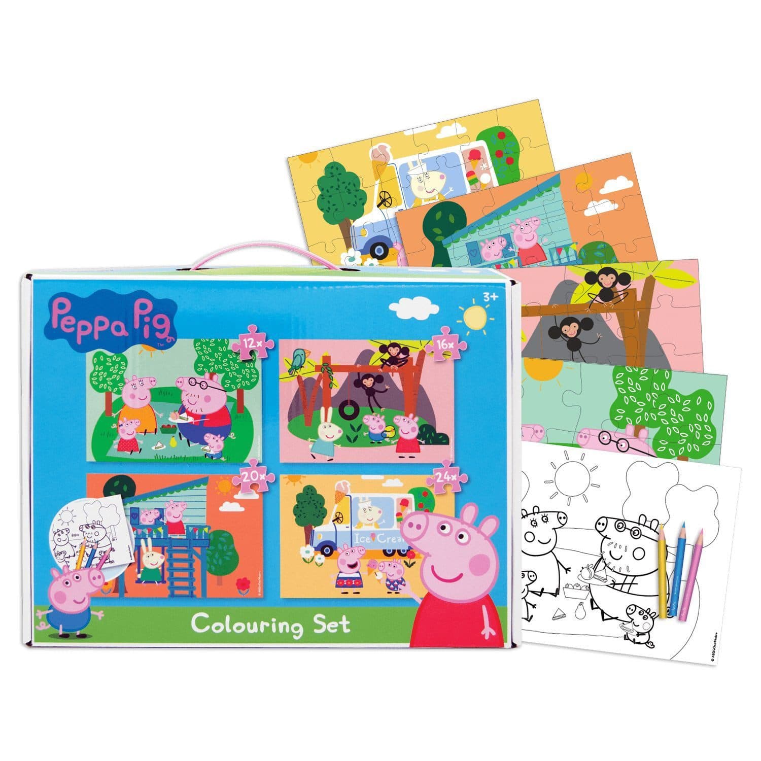 Peppa Pig Puzzle 4er-Pack Für stundenlangen Spielspaß