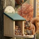 Zooprinz Eichhörnchenkobel Futterhaus mit Plexiglas Premium Vollholz Bild 2