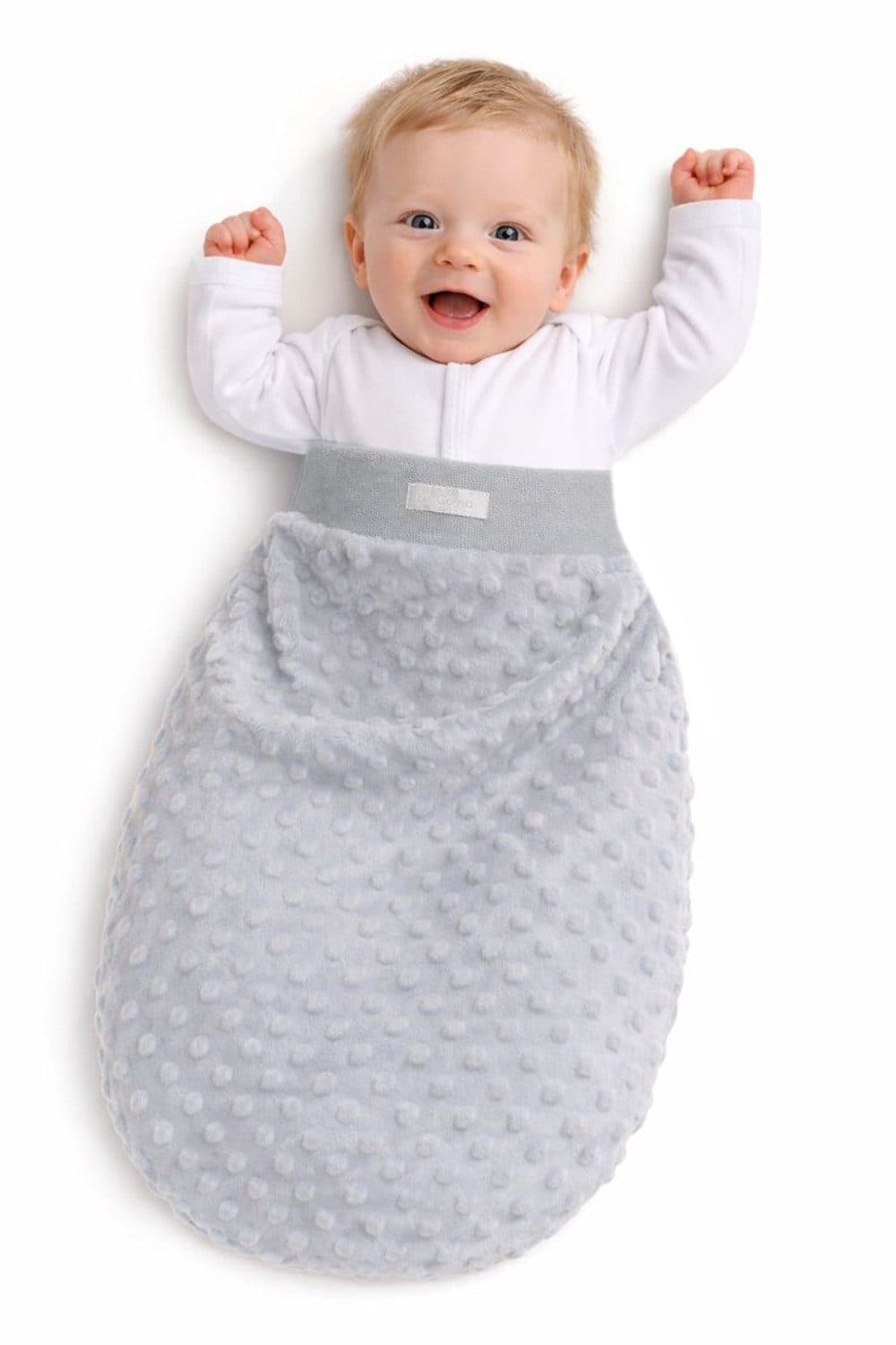 La Bortini Baby Pucksack Neugeborene 0-3 Monate Rosa Blau Weiß Creme