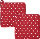 REDBEST Topflappen Orlando 2er-Pack Punkte Baumwolle Rot Bild 2