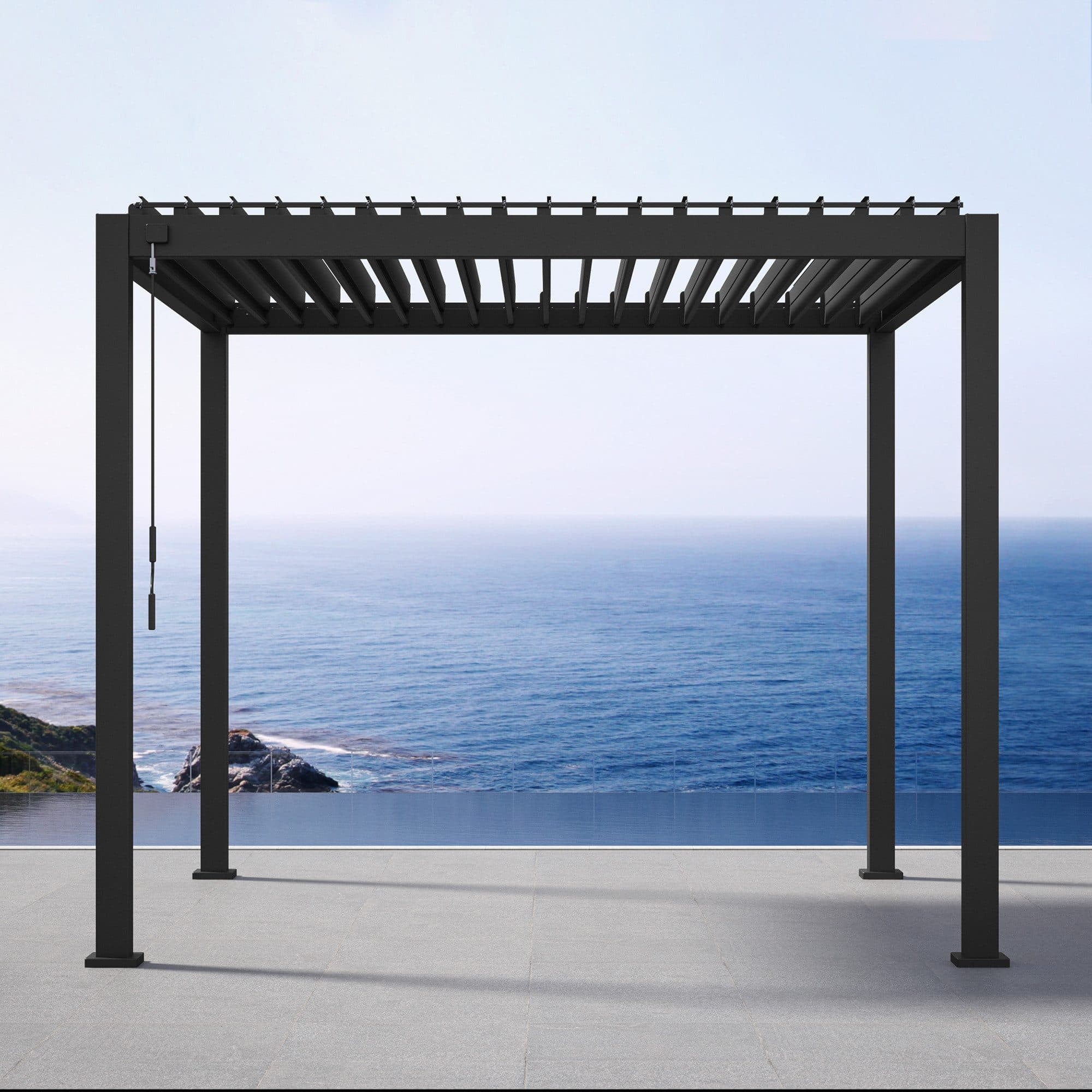 Pergola Deluxe Schwarz Metall - Bild 2