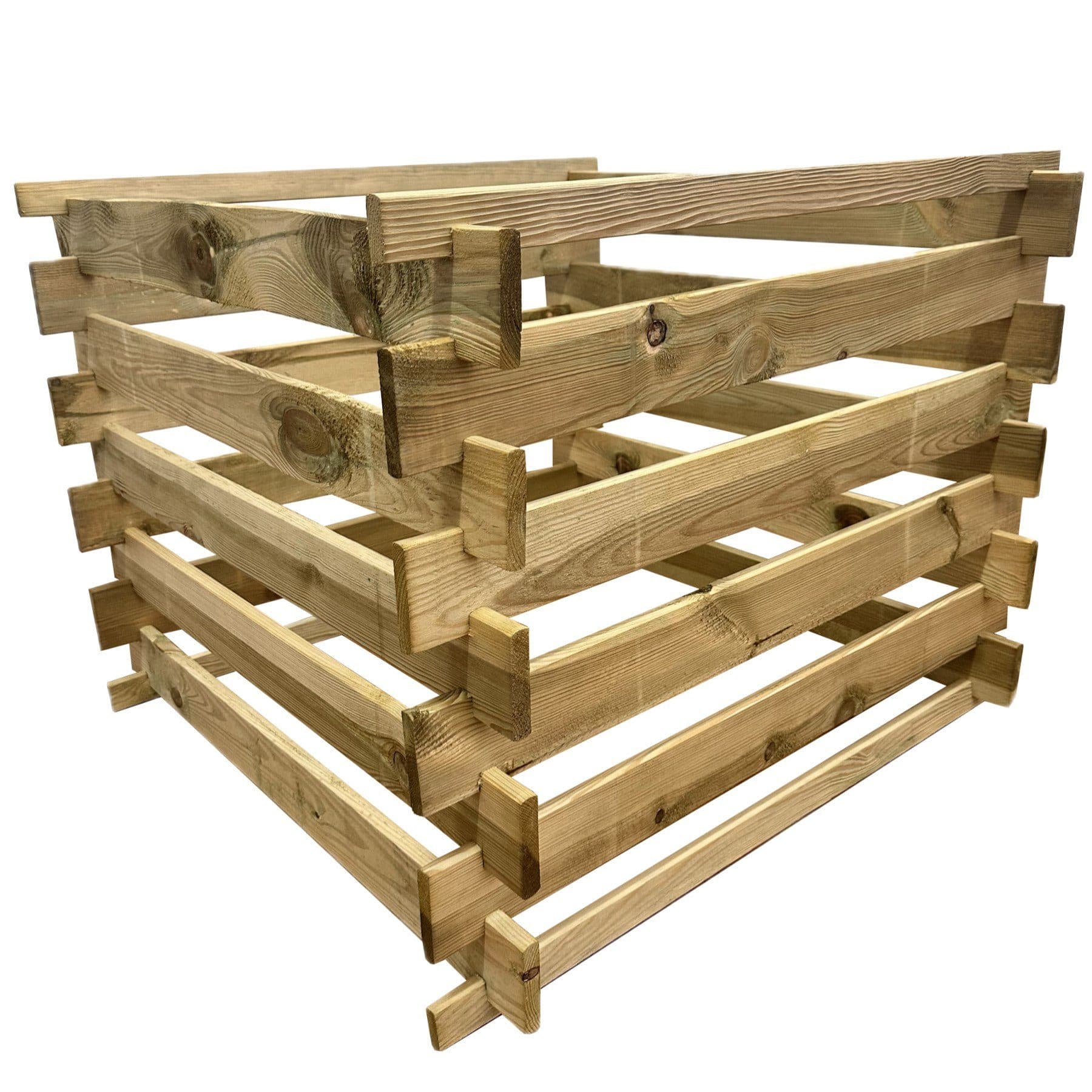 Loggyland Holzkomposter Stecksystem 560l Grün - Bild 2
