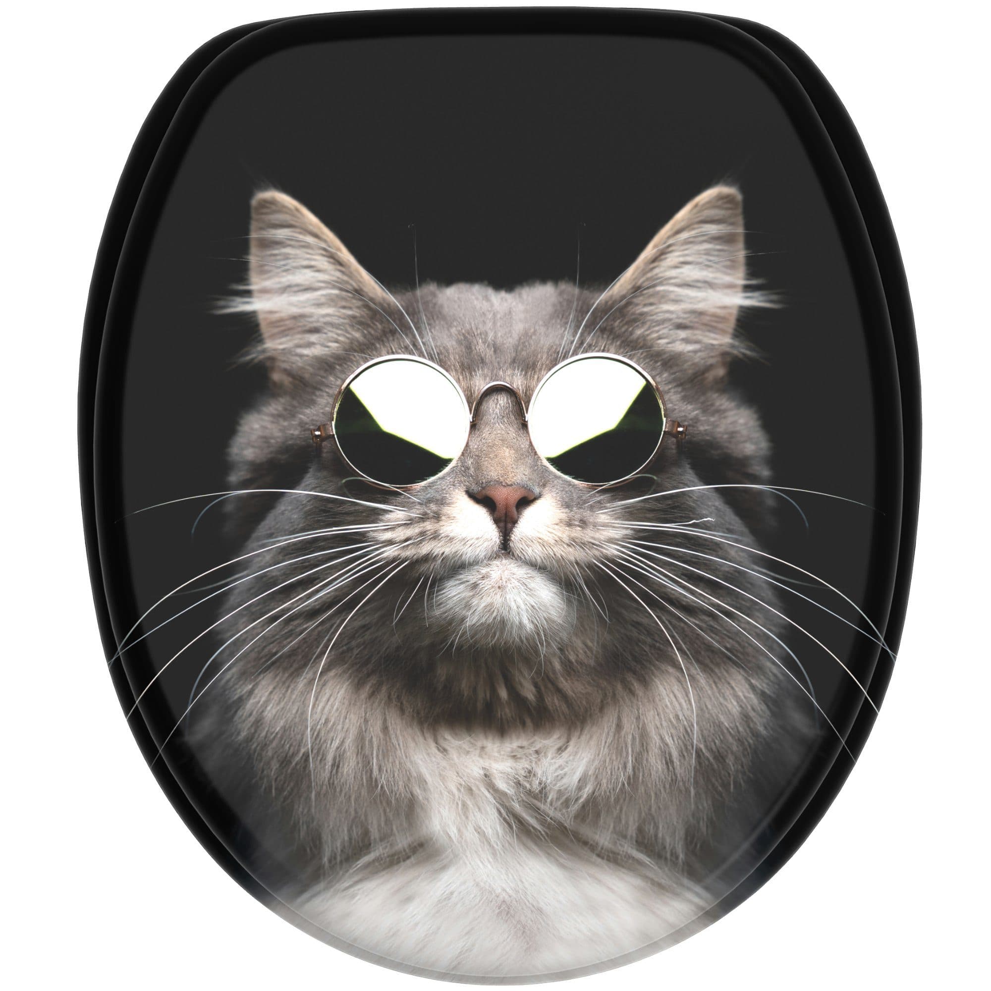 Sanilo WC-Sitz Cool Cat Schwarz Universell Verstellbar - Bild 2