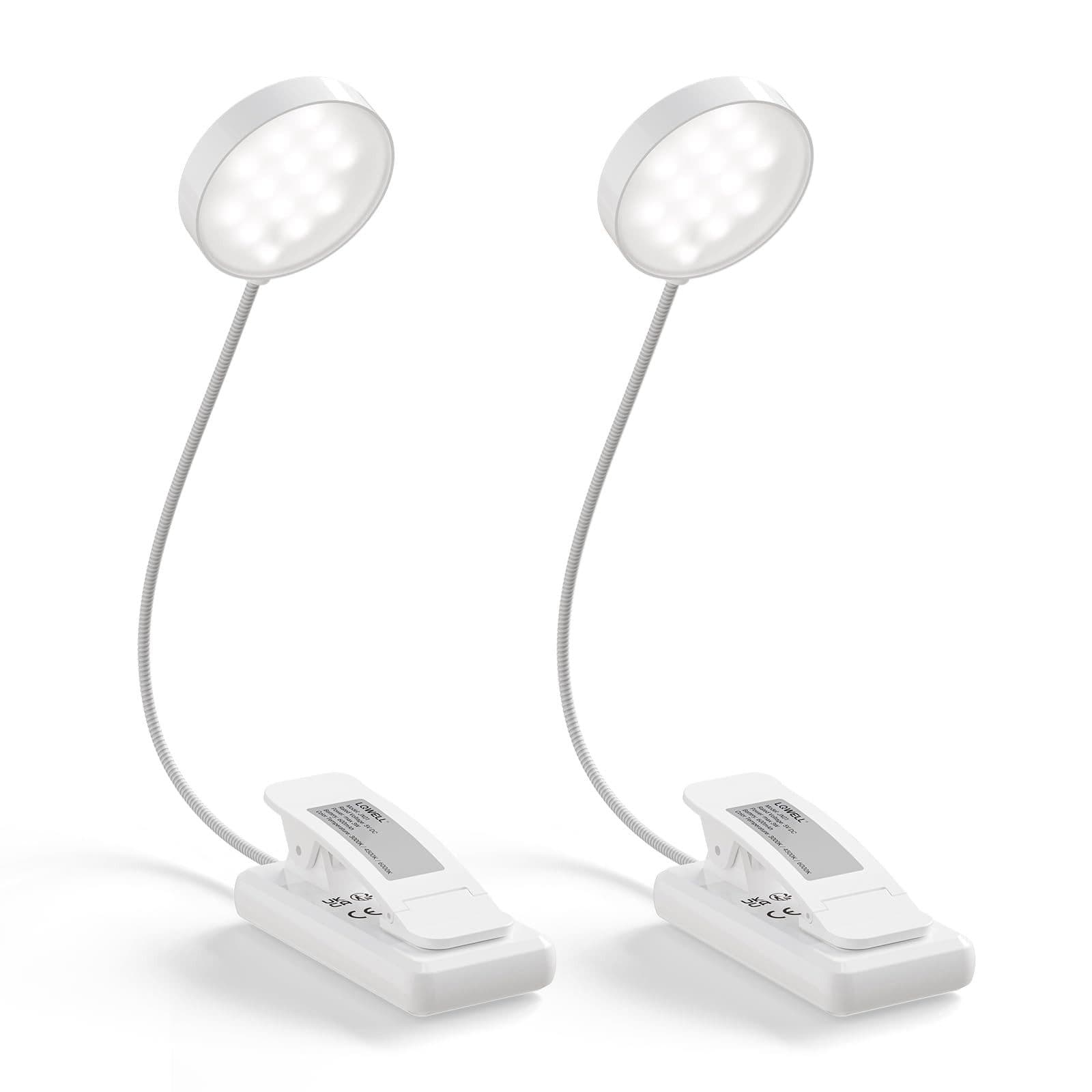 LQWELL LED Schreibtischlampe Weiß 3 Farbtemperaturen Dimmbar - Bild 2