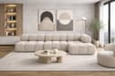 Kaiser Möbel Ecksofa L-form, Wohnlandschaft, Bouclé-Stoff Abriamo, Modernes L-Design Bild 2