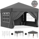 HOMALL Pavillon 3x3/3x6 m Faltpavillon Gartenpavillon Winterfest Bild 2