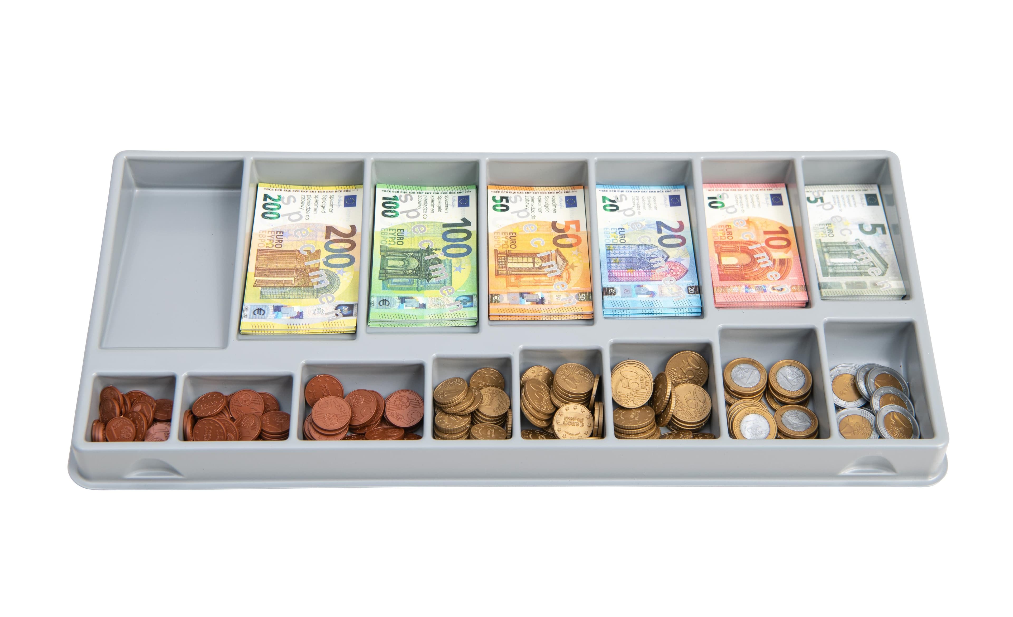 Betzold Spielgeld Rechengeld in Eurokasse Bunt 175/290 tlg.