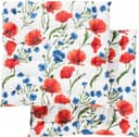 REDBEST Stuhlkissen 2er-Pack Blumen Baumwolle Bild 2