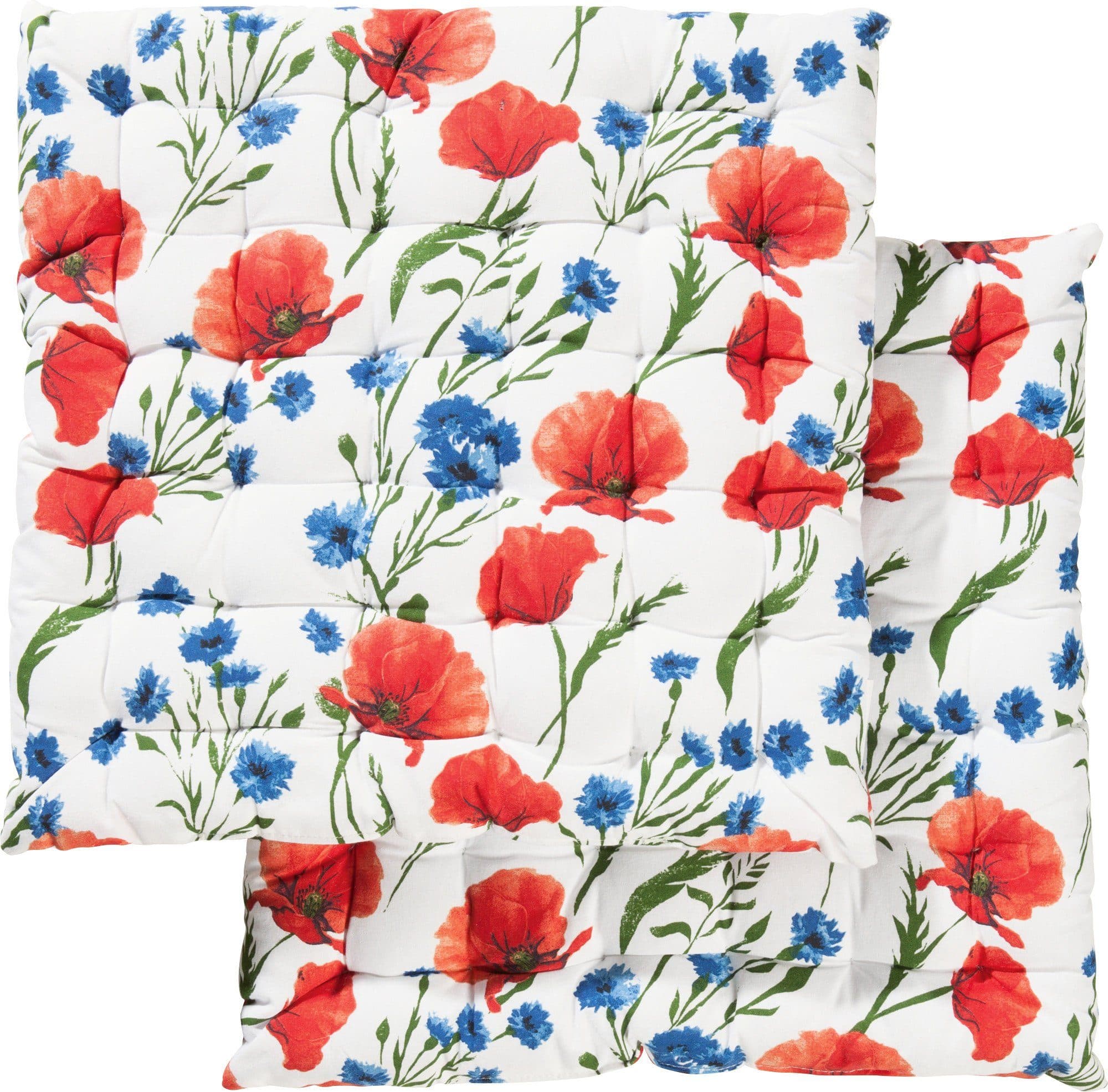 REDBEST Stuhlkissen 2er-Pack Blumen Baumwolle - Bild 2
